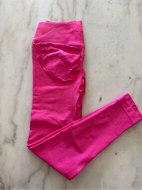 Women's High-Waist Hot Pink Leggings